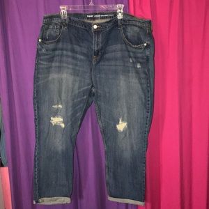 Old Navy Boyfriend Straight Capri/Jean Size 20